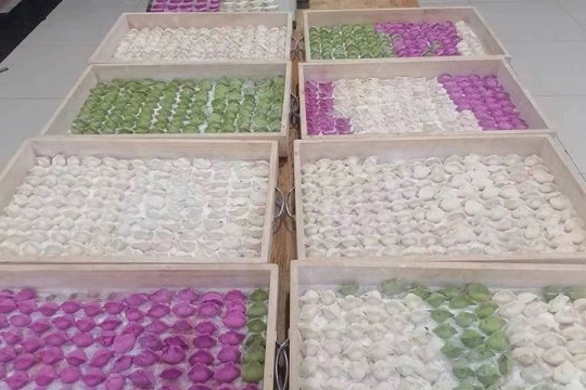 彩色水饺吃出新年好彩头